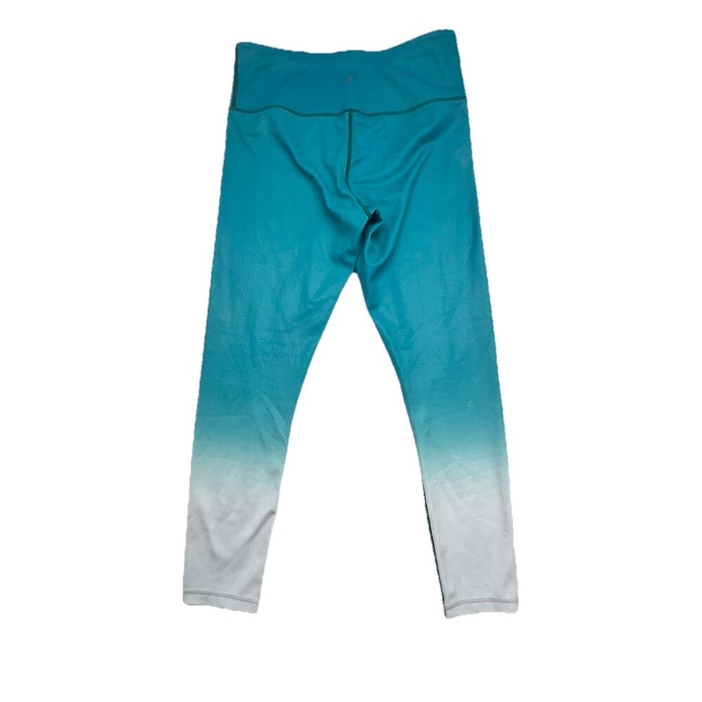 Zyia Leggings Size 6 8 Teal Venom Metallic Ombre Light N Tight Hi Rise 7/8 - Picture 6 of 7